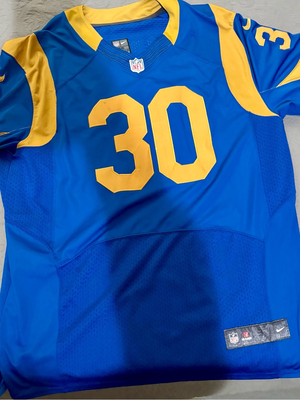 Todd Gurley Blue #30 Rams stitched jersey - Picture 4 of 10